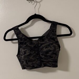 Lululemon Athletica Black Camouflage Sports Bra